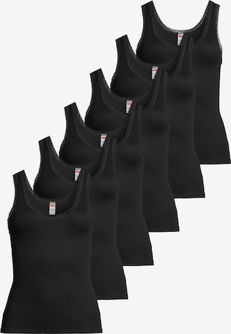CON-TA Undershirt 'Modal' in Black: front