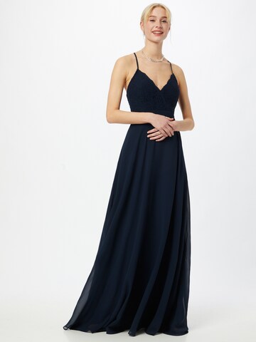 STAR NIGHT Evening Dress in Blue: front