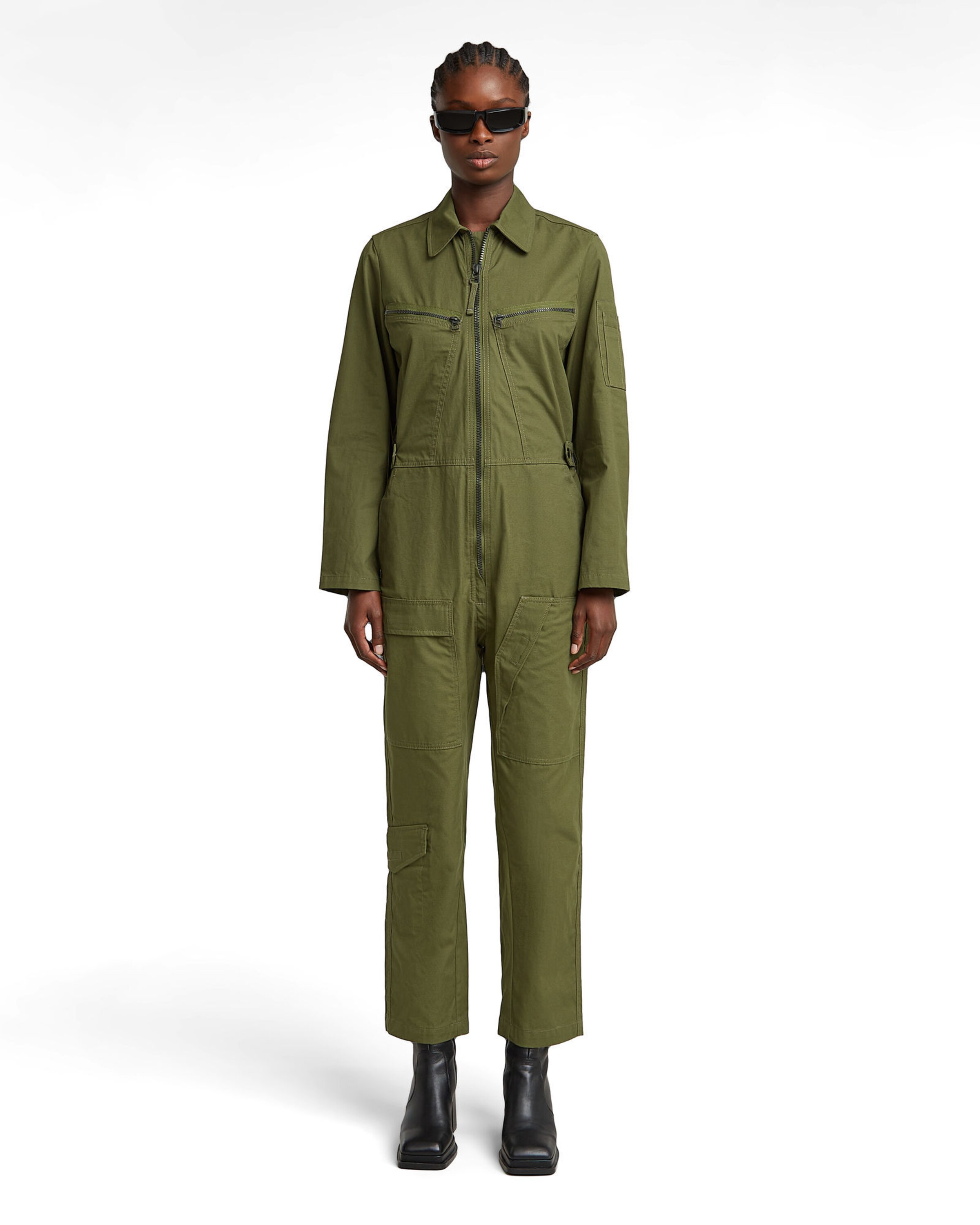 G-STAR Jumpsuit in Grün: Vorderseite