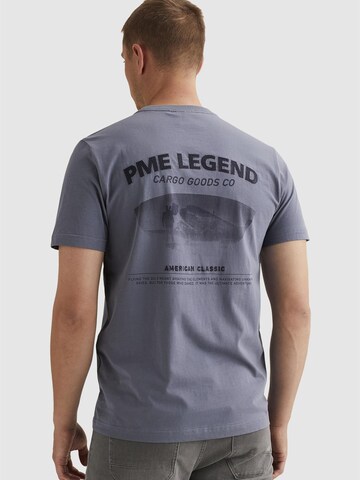 PME Legend Shirt 'T-shirt in jersey with back artwork' in Blue