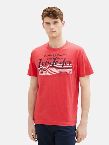 TOM TAILOR Koszulka w kolorze czerwony: przód