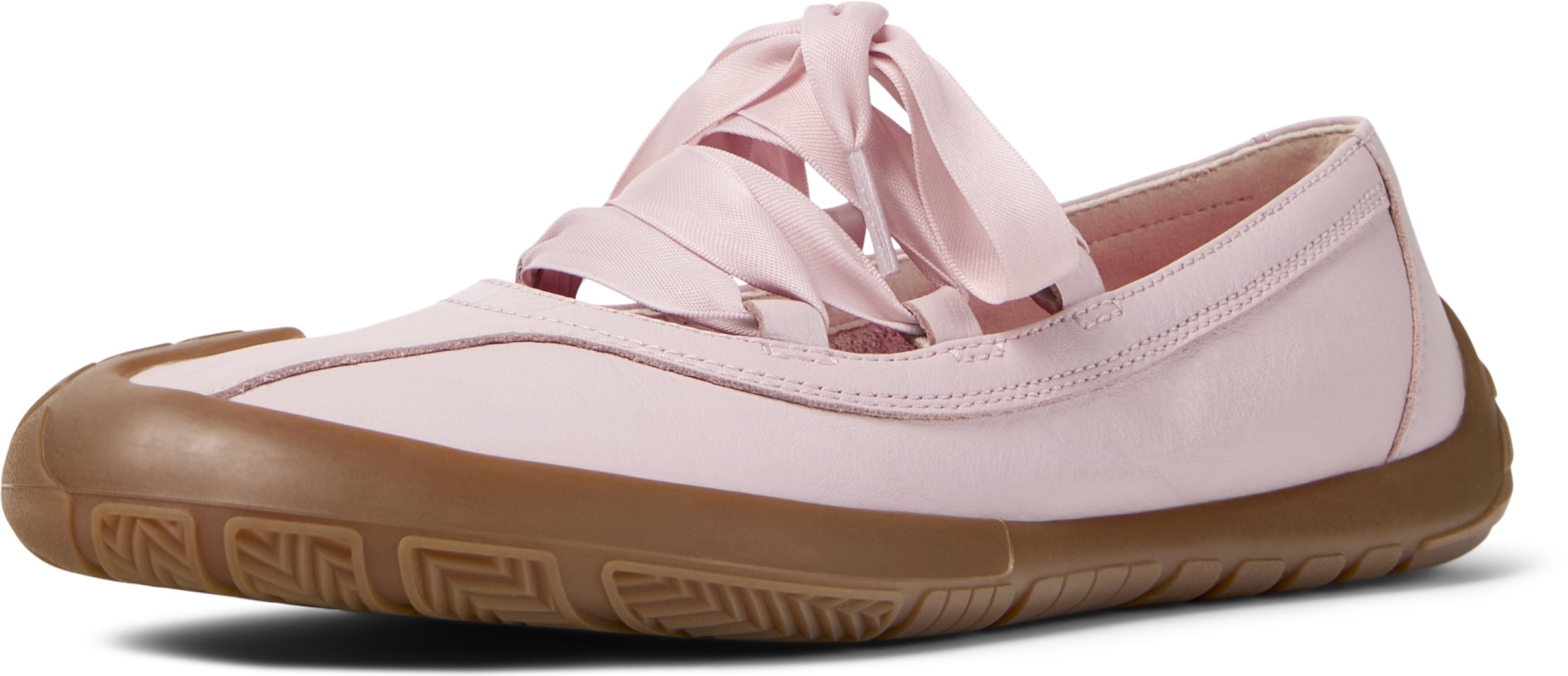 Ballerines à lanières 'Peu Path+' CAMPER en rose : devant