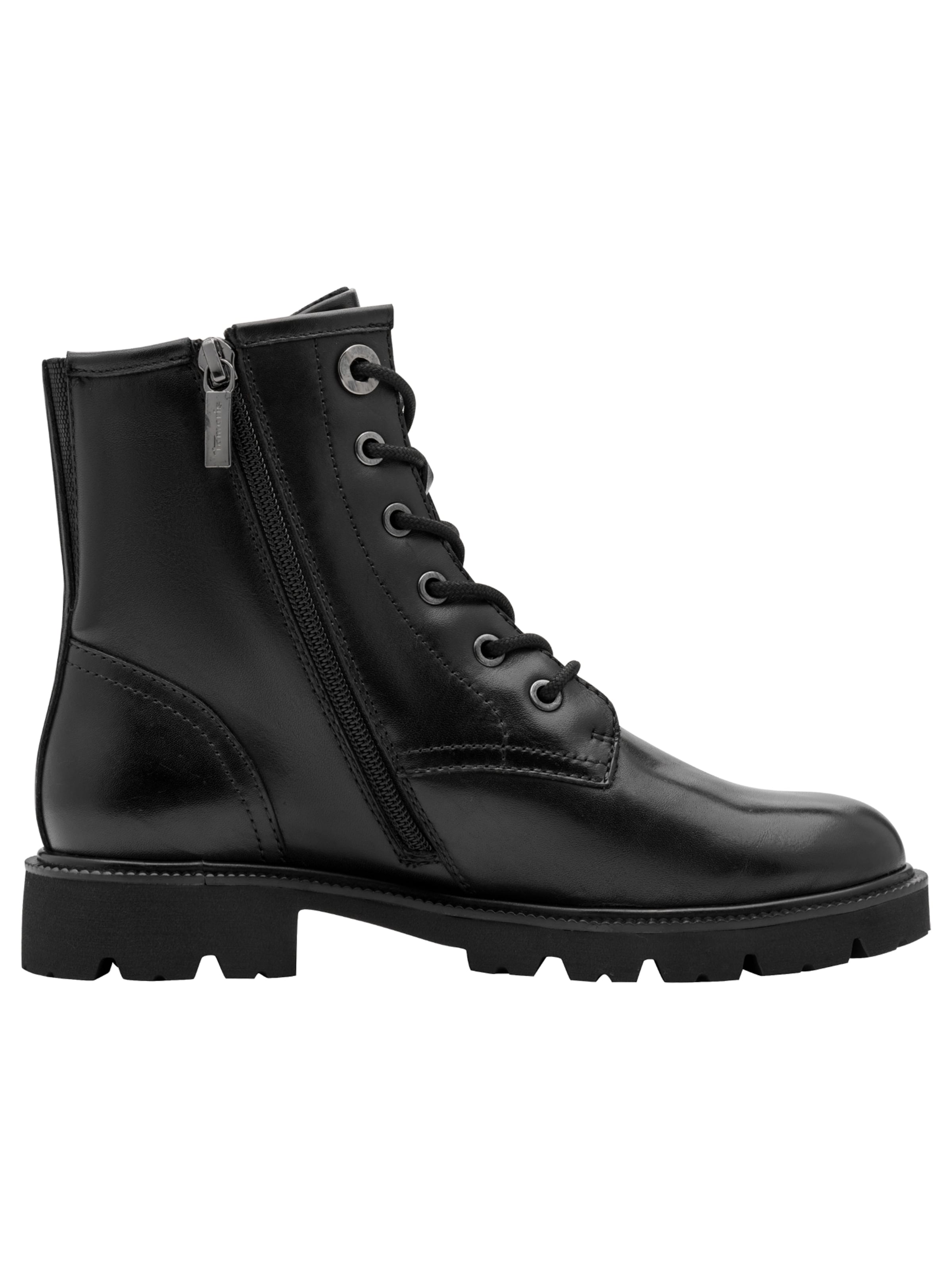 Stivaletto stringato di Tamaris in nero