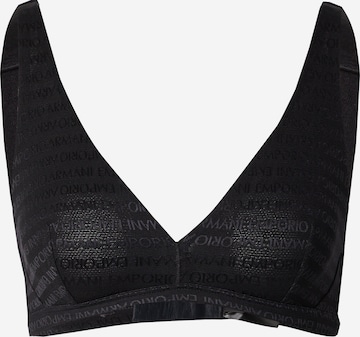 Triangle Soutien-gorge Emporio Armani en noir : devant