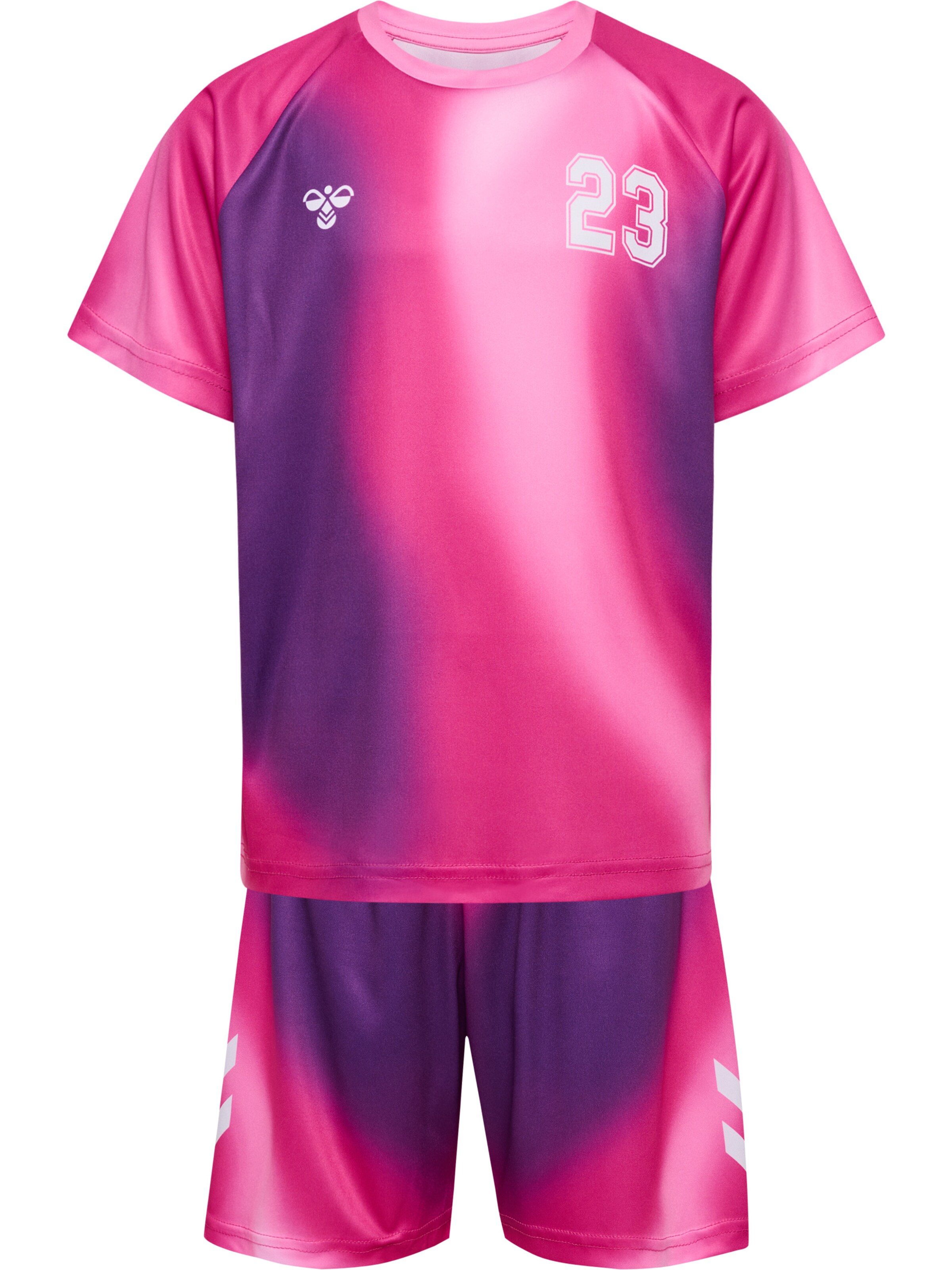 Hummel Sportanzug in Lila: Vorderseite