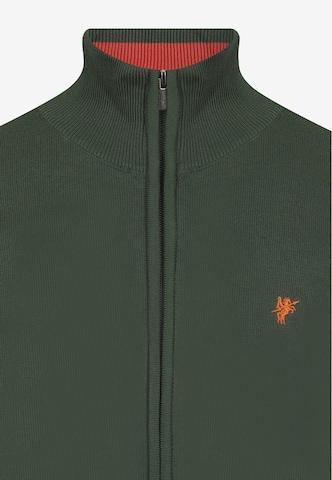 DENIM CULTURE Gebreid vest 'Phoenix' in Groen