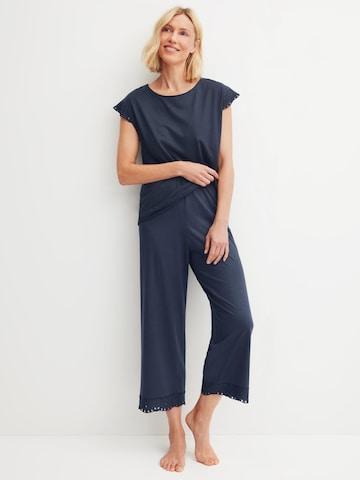 CALIDA Slaapshirt 'Favourites Tiles' in Blauw