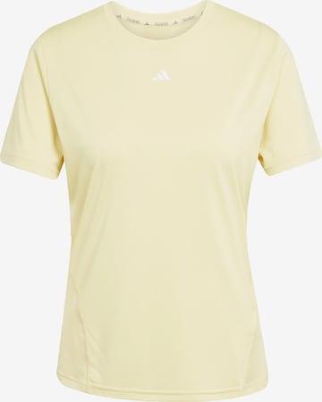 ADIDAS PERFORMANCE - Camiseta funcional 'Designed For Training' en amarillo: frente
