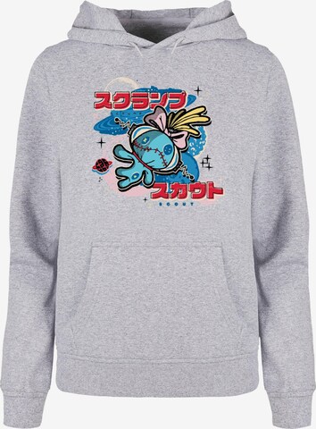 ABSOLUTE CULT Sweatshirt 'Lilo and Stitch - Rocket Japanese' in Grey: front