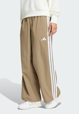 Wide Leg Pantalon de sport 'Iconic' ADIDAS SPORTSWEAR en vert : devant