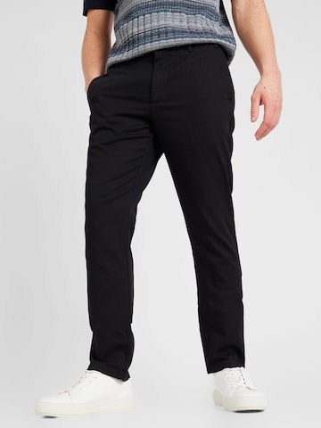 NORSE PROJECTS - Slimfit Pantalón chino 'Aros' en negro: frente