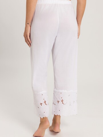 Hanro Pajama Pants ' Klara ' in White: front