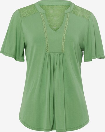 heine Shirt in Groen: voorkant