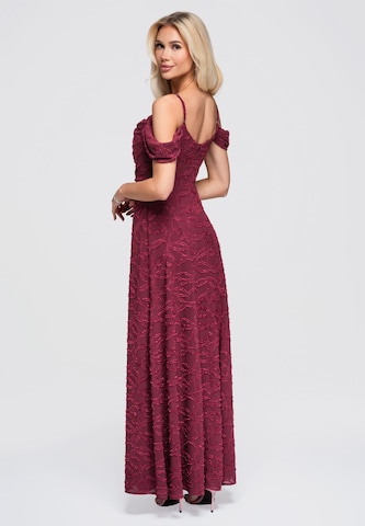 Ombre Kleid 'DLR388' in Rot