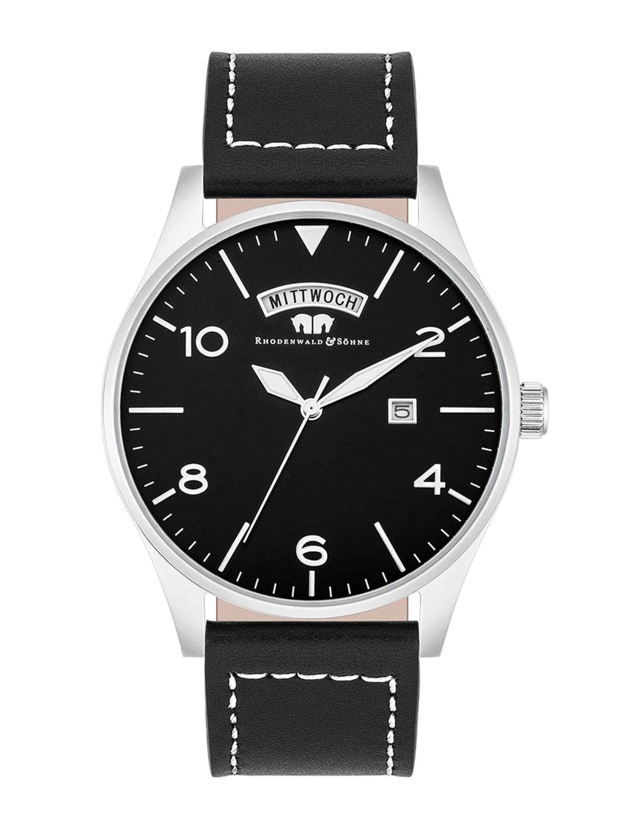 Montre à affichage analogique Rhodenwald & Söhne en noir : devant