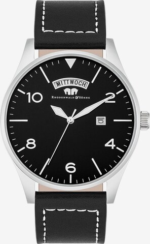 Rhodenwald & Söhne Analog Watch in Black: front