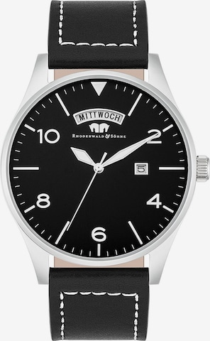 Rhodenwald & Söhne Analog Watch in Black: front