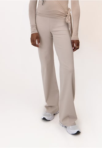 OH APRIL Flared Leggings 'Jasmin' in Grey: front