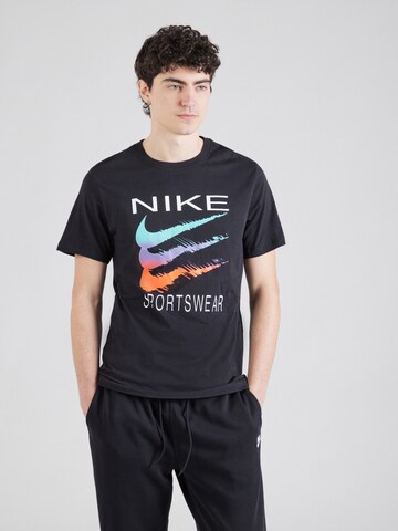 Nike Sportswear Футболка в Черный: спереди