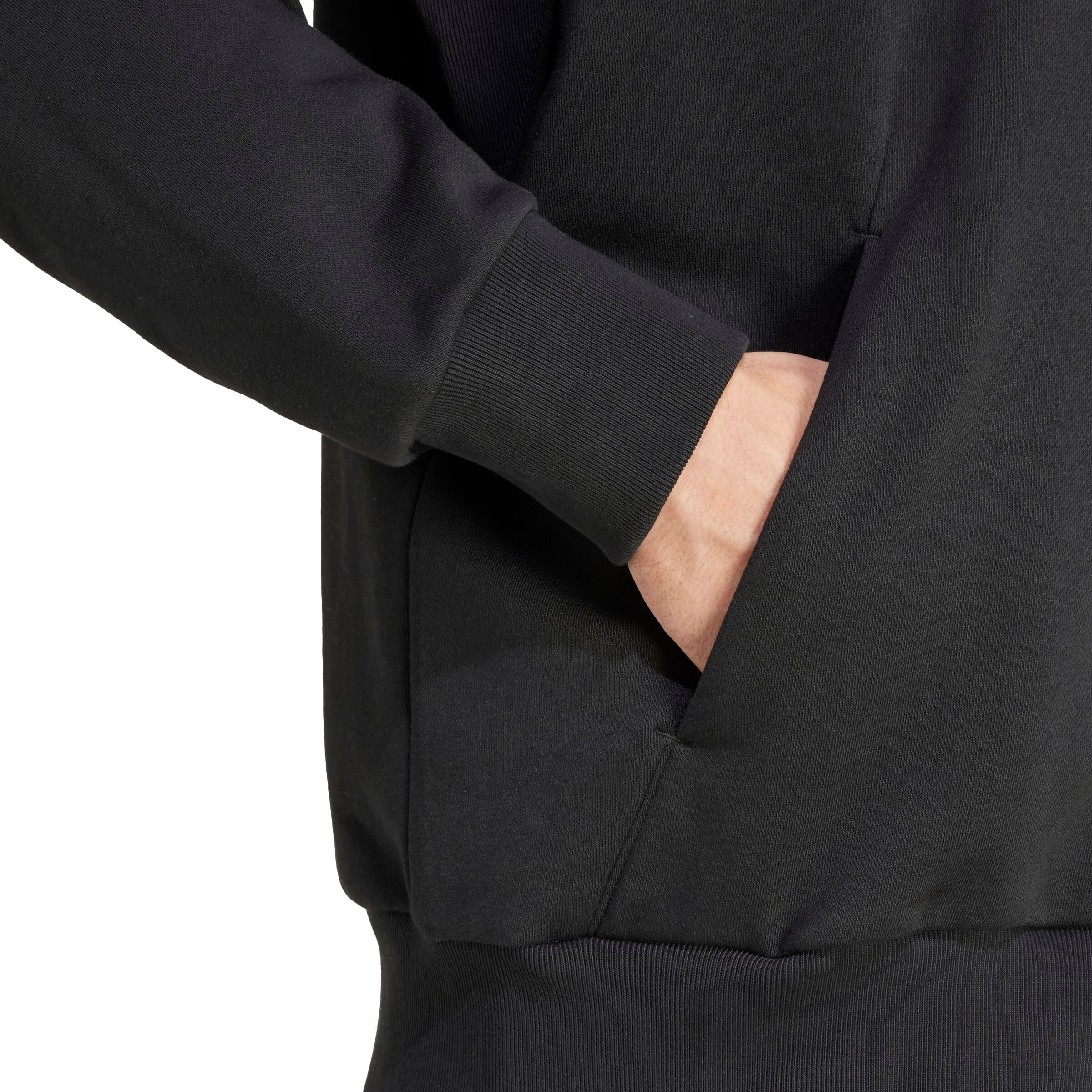 ADIDAS SPORTSWEAR Αθλητική ζακέτα φούτερ 'A SZN' σε μαύρο