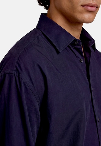zero Regular fit Overhemd in Blauw