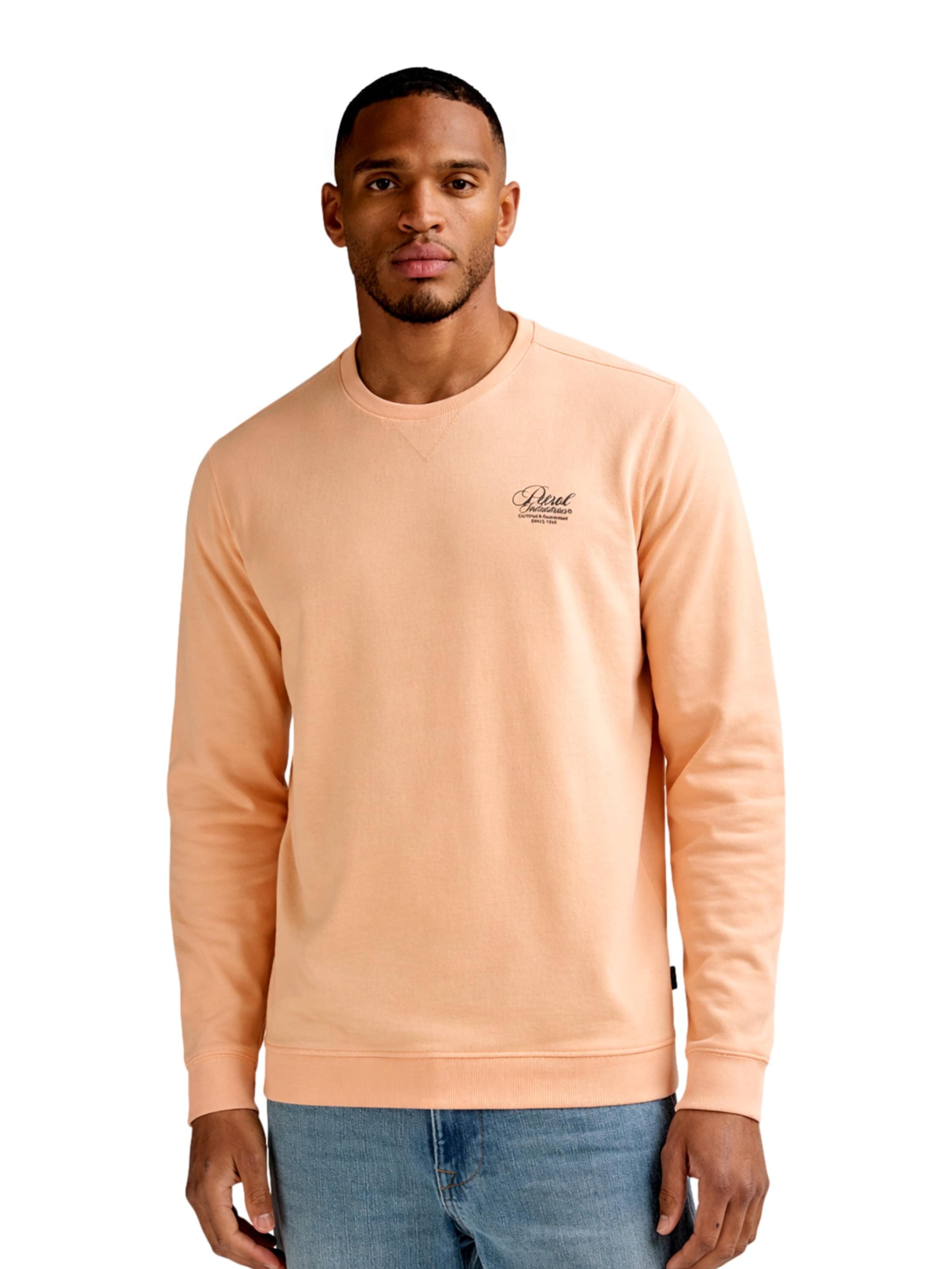 Petrol Industries Sweatshirt in Orange: front