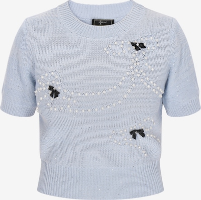 faina Neulepaita 'Fashion Look' värissä pastellinsininen / valkoinen, Tuotenäkymä