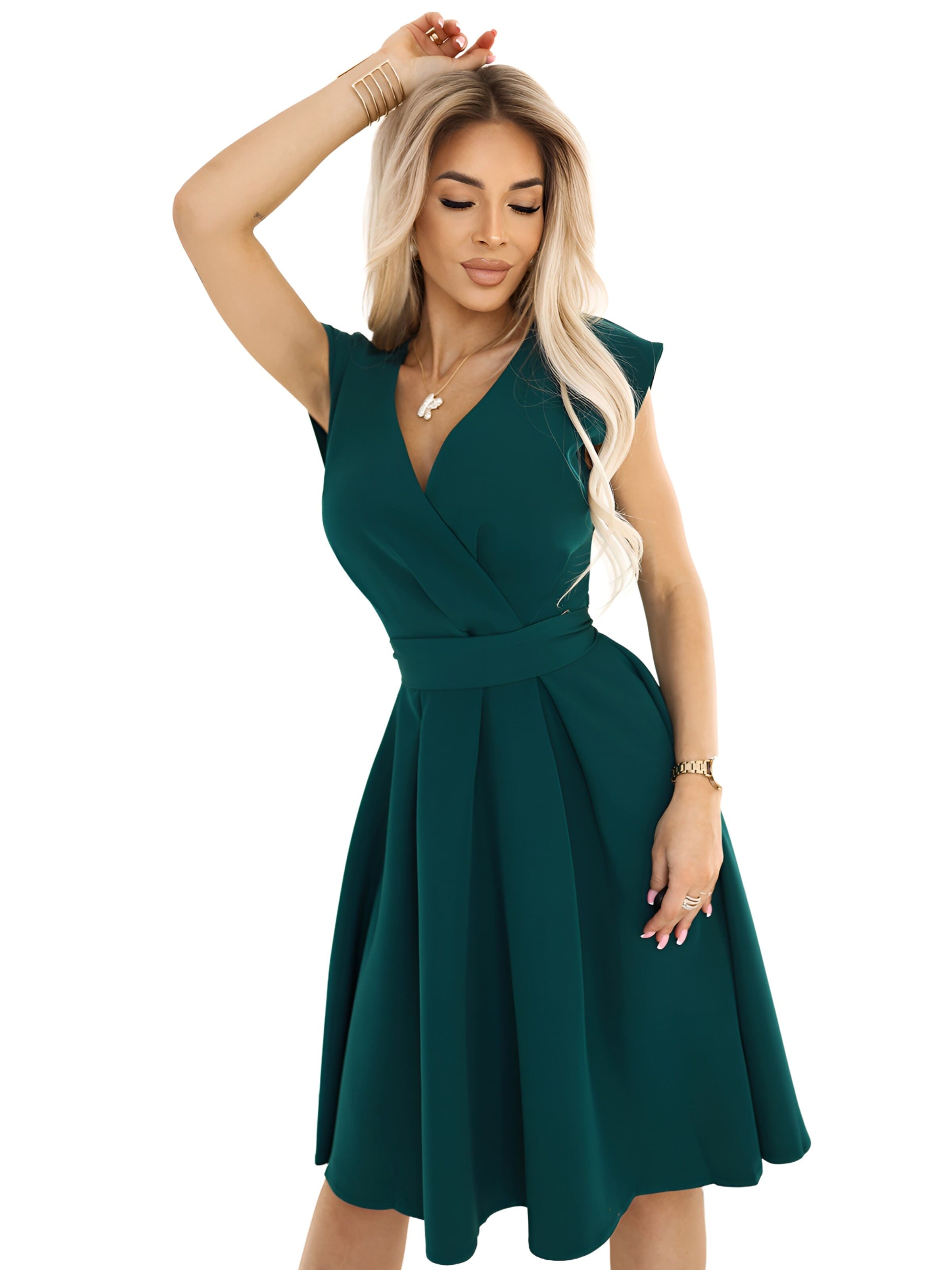 amorubi.com Dress in Green: front