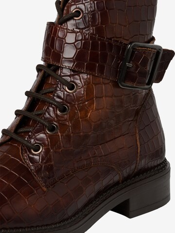 TAMARIS Lace-Up Ankle Boots in Brown