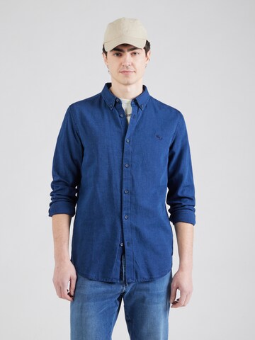 WRANGLER Regularny krój Koszula 'OXFORD SHIRT' w kolorze czarny: przód