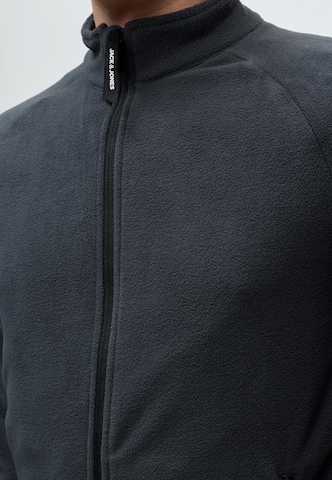 JACK & JONES Fleece jas 'JJPLUTO' in Grijs