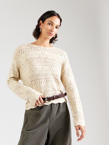 ONLY Pullover 'ONLKATIA' in Beige: Vorderseite