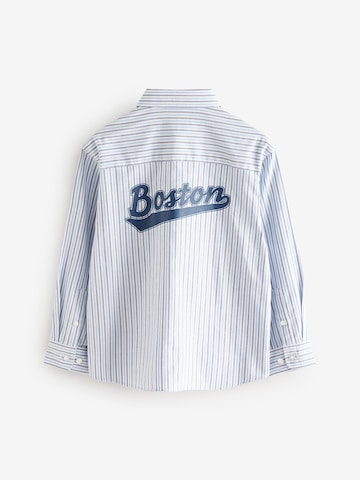 Next Regular fit Button Up Shirt in Blue