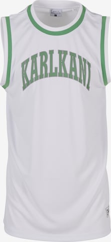 Maglia funzionale 'Sport College' di Karl Kani in bianco: frontale