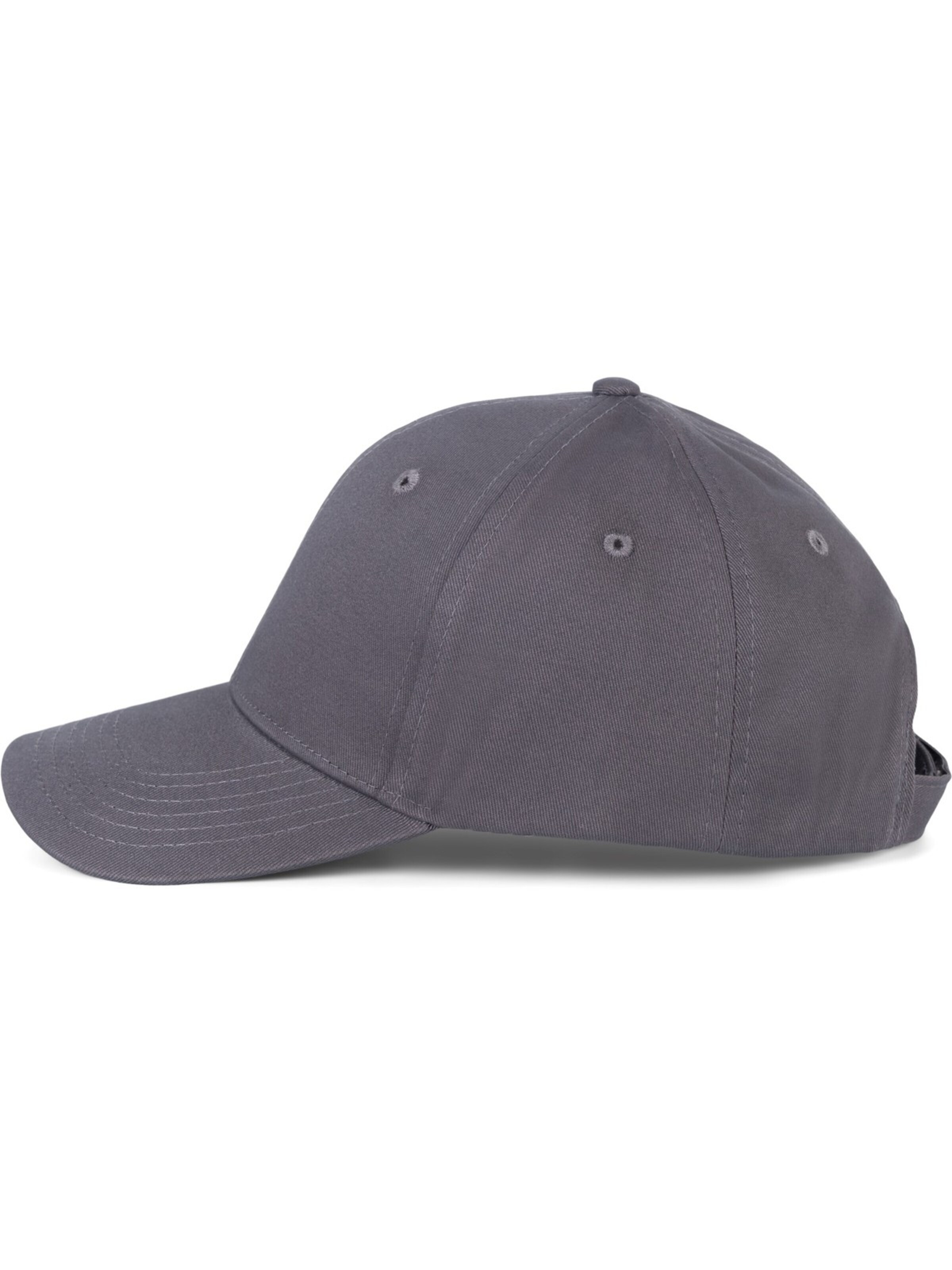 styleBREAKER Cap 'Baseball Cap Einfarbig' in Grey