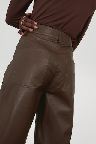 Aligne Wide leg Pants 'Fraya' in Brown