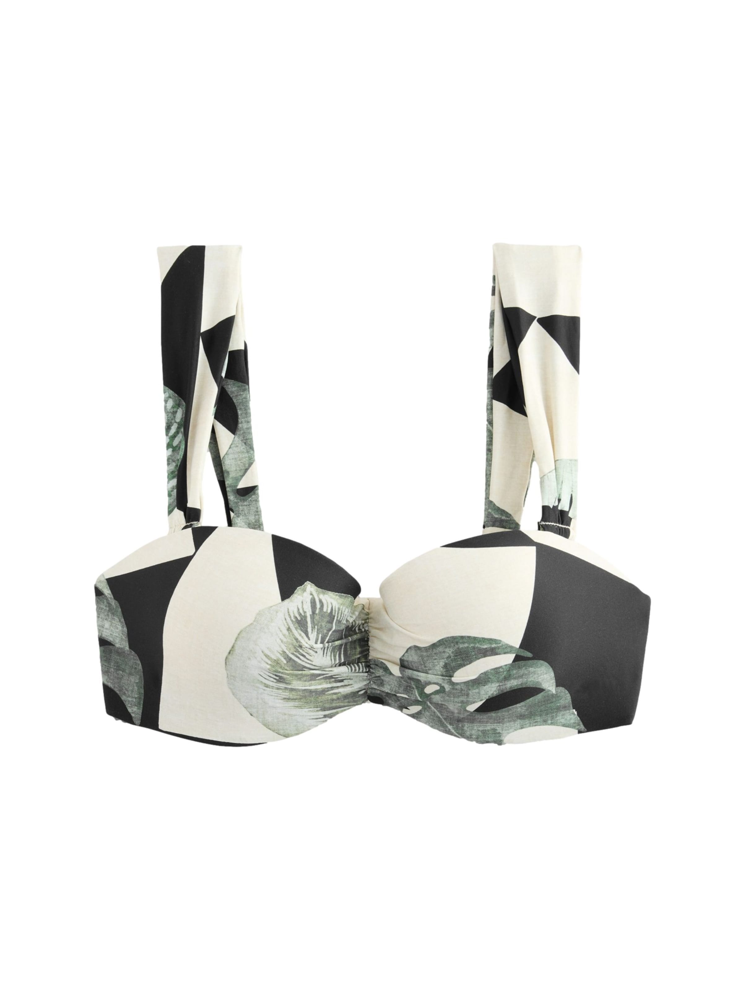 Next Балконет Верх бикини 'Kew' в Бежевый: спереди