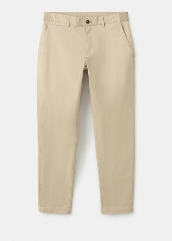 MANGO MAN Slim fit Pants 'Prato' in Beige