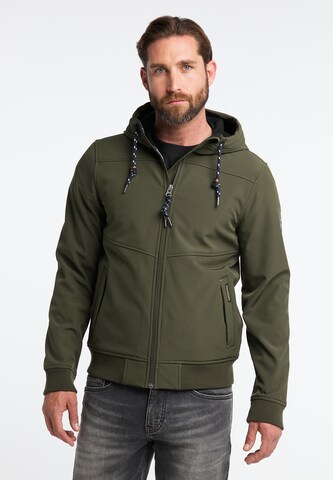 Schmuddelwedda Between-Season Jacket in Green: front