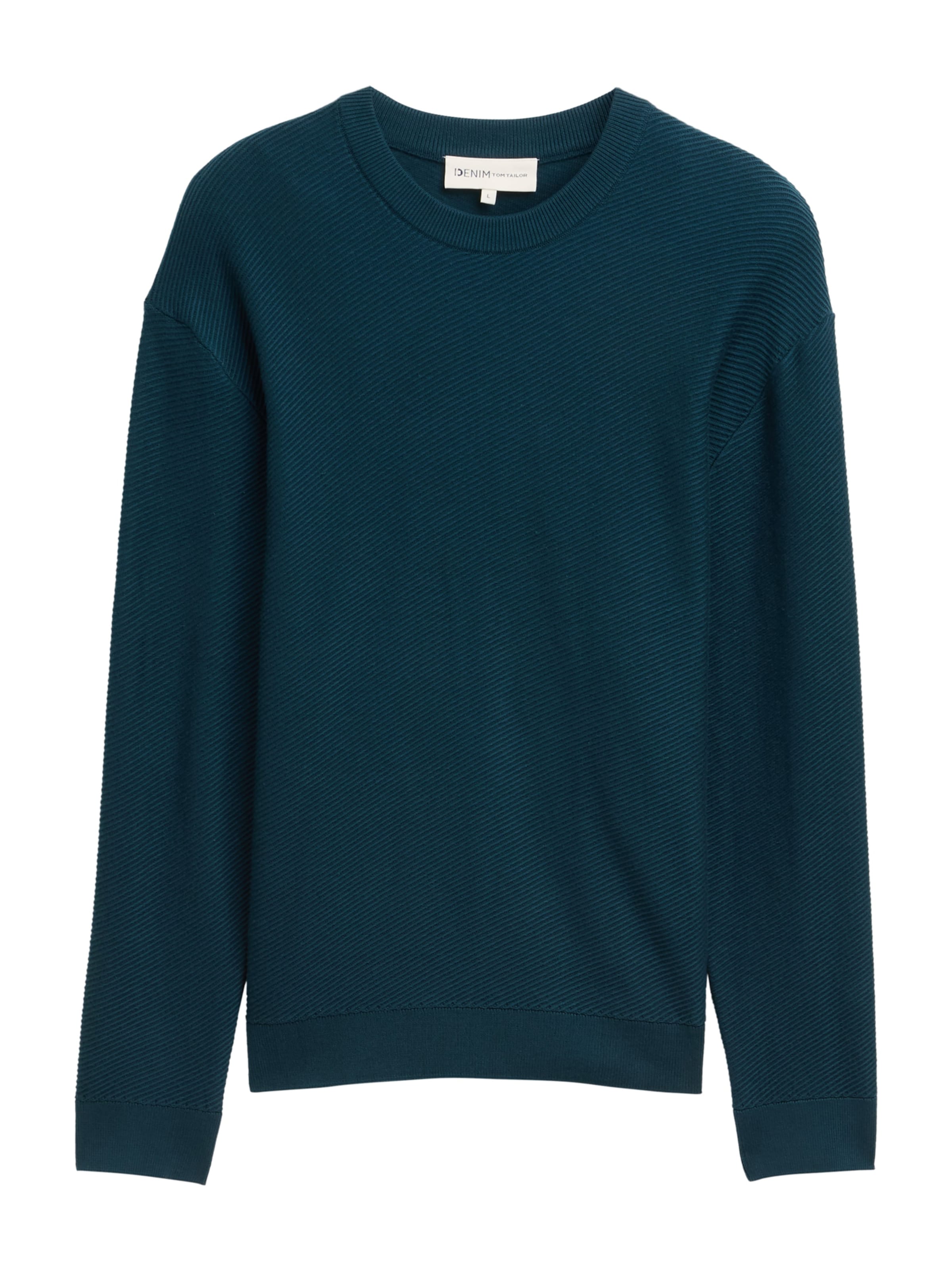 Pull-over TOM TAILOR DENIM en vert : devant