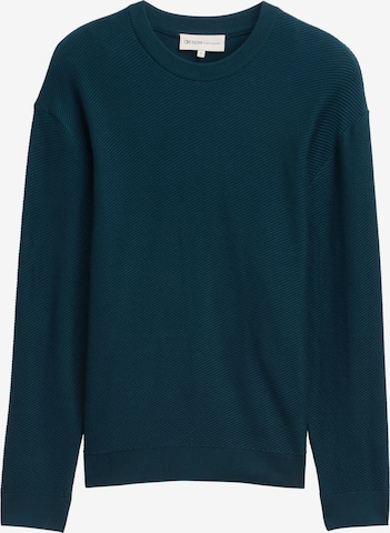TOM TAILOR DENIM Pulover | zelena barva: sprednja stran