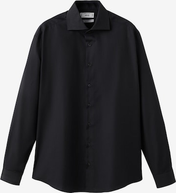 MANGO MAN Button Up Shirt 'Emeritol' in Black: front