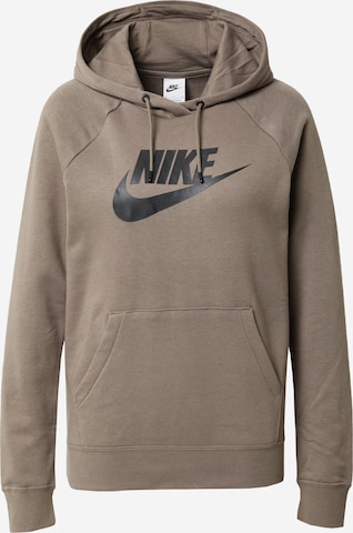 Felpa di Nike Sportswear in marrone: frontale