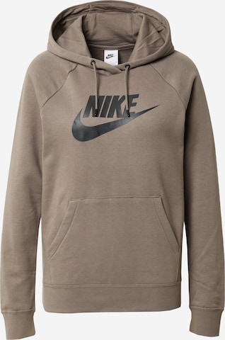 Nike Sportswear Sweatshirt in Bruin: voorkant