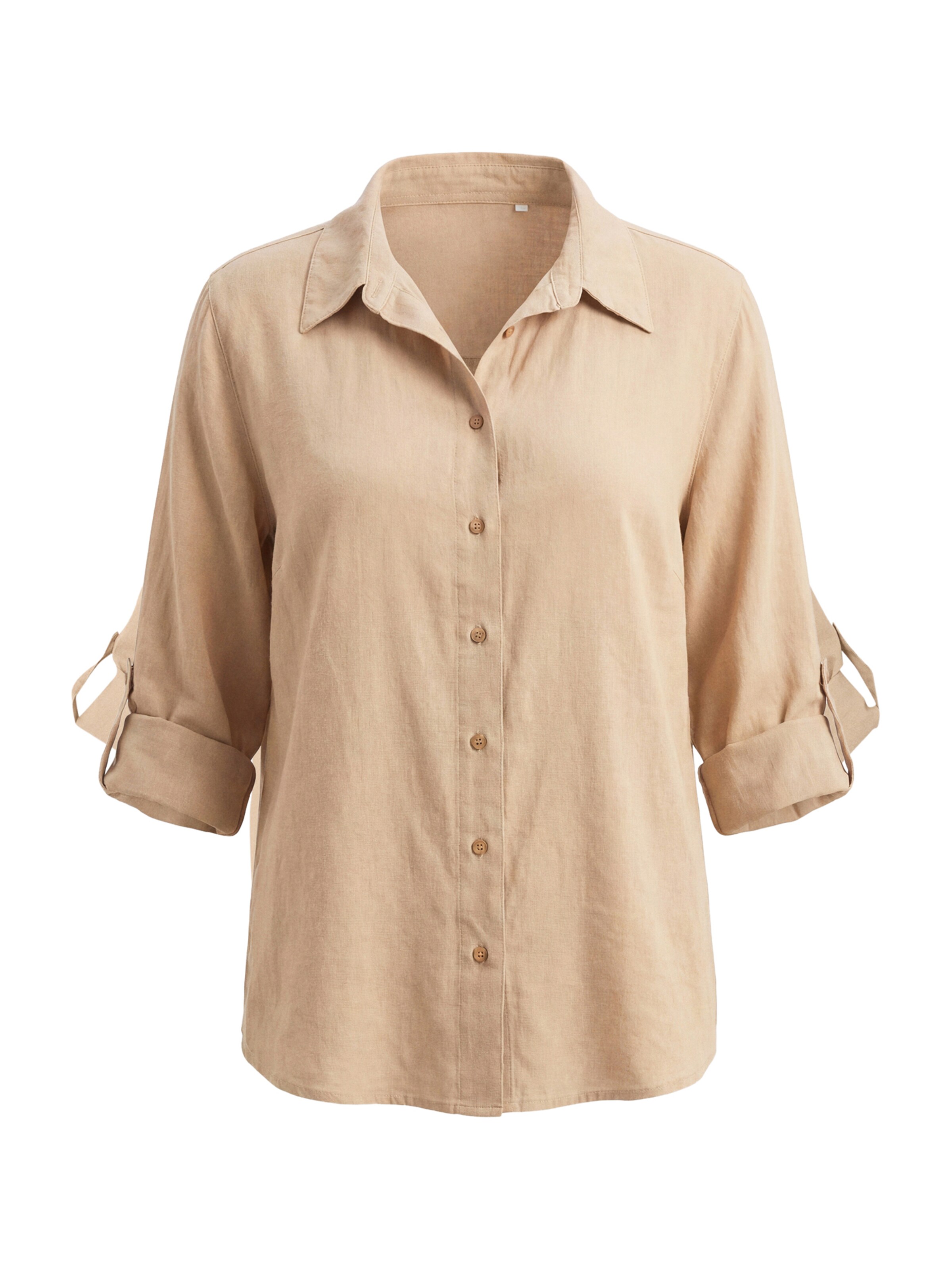 ONLY Carmakoma Bluse 'CARGOA' in Beige: Vorderseite