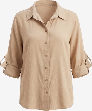 ONLY Carmakoma Blúzka 'CARGOA' - Béžová: predná strana