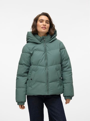 VERO MODA Winter Jacket in Green: front