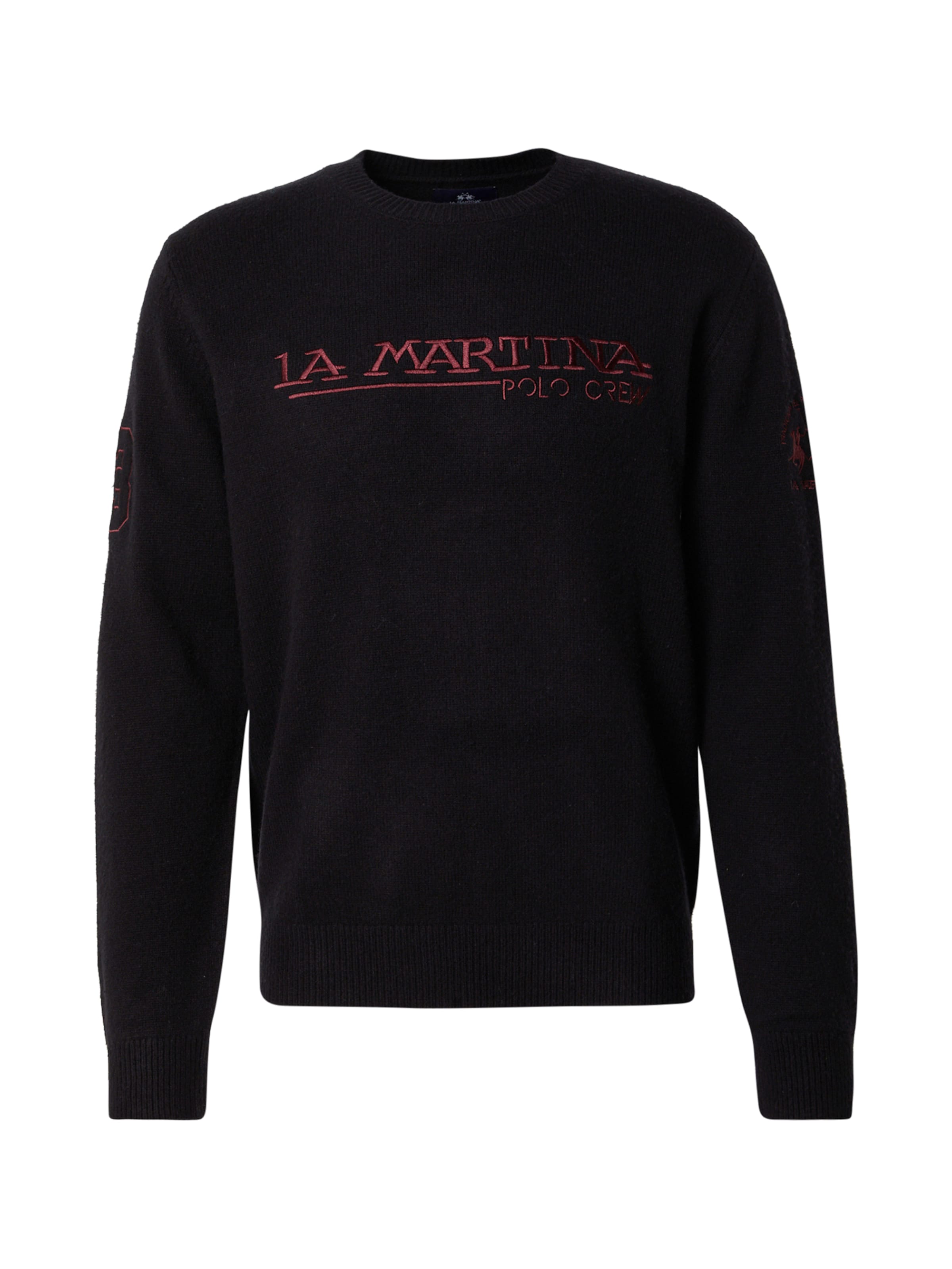 Pullover di La Martina in nero: frontale