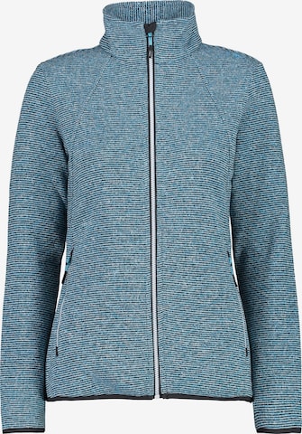 CMP Athletic Fleece Jacket in Blue: front