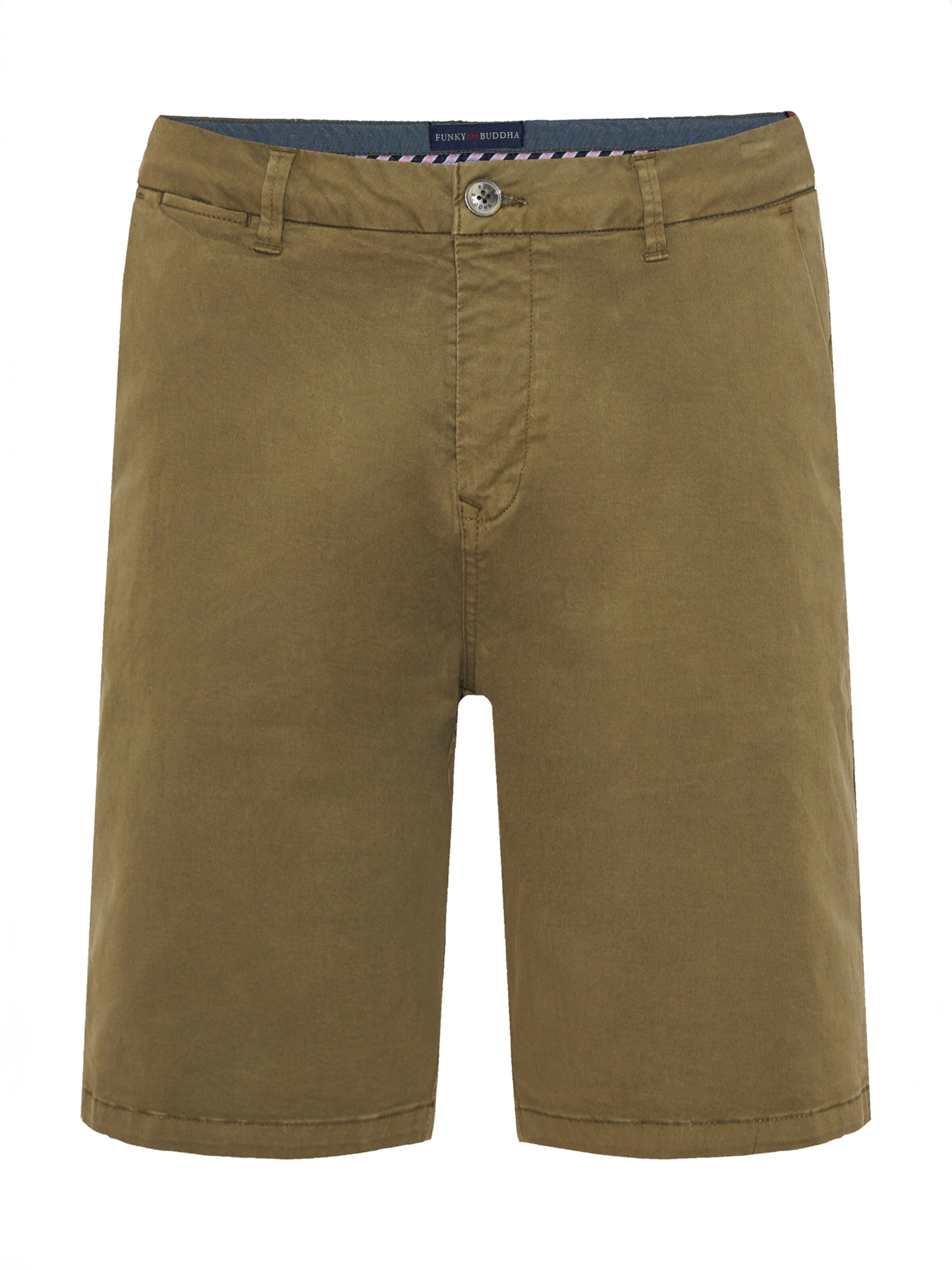 regular Pantaloni chino di Funky Buddha in verde: frontale